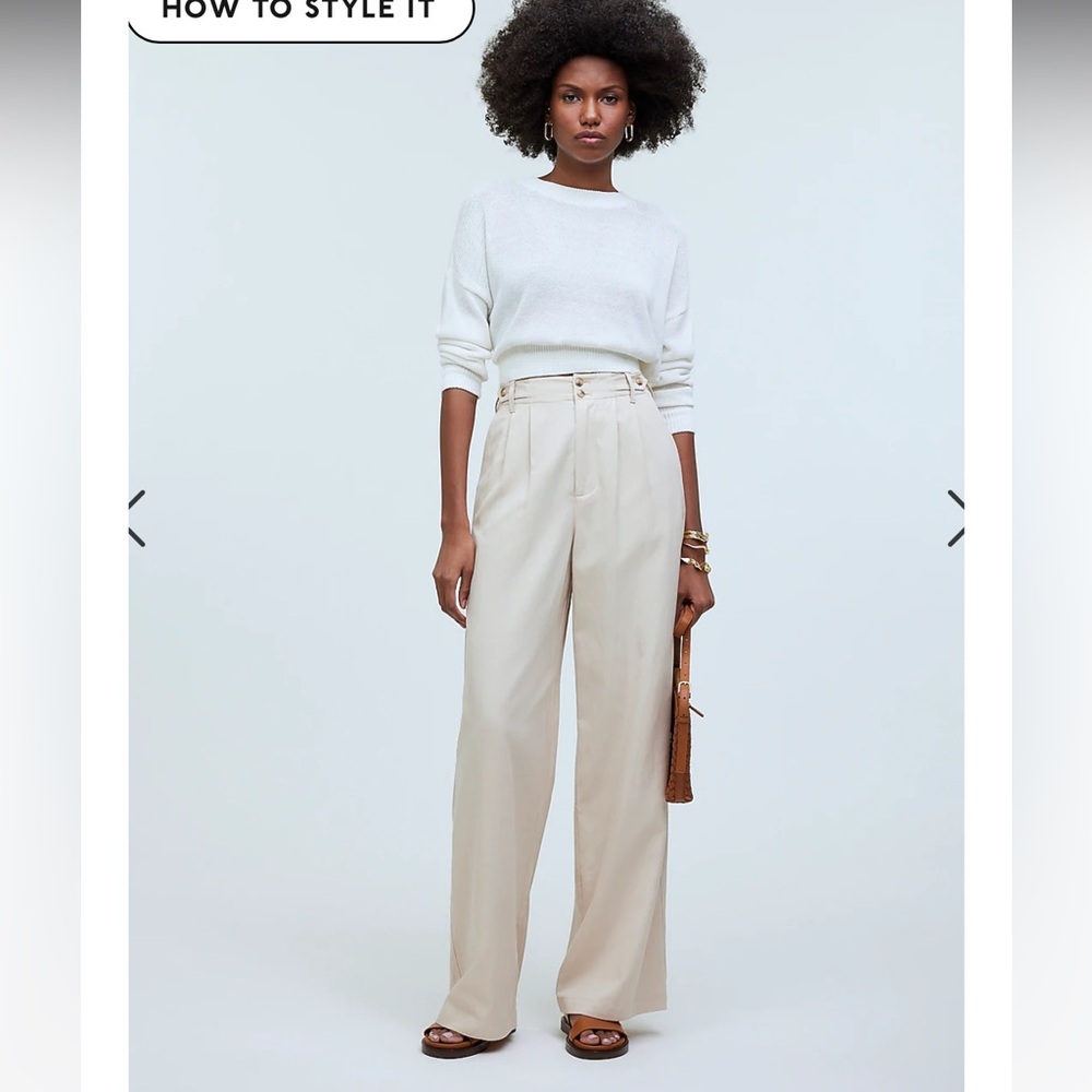 Madewell the Harlow Wide-Leg Pant in Harvest Moon size 4